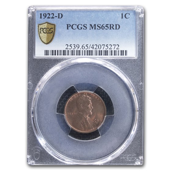 1922-D Lincoln Cent MS-65 PCGS (Red) 1922-D Lincoln Cent MS-65 PCGS (Red)